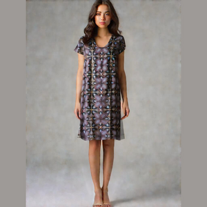 Renee C Bold Print Dress Large Breathable